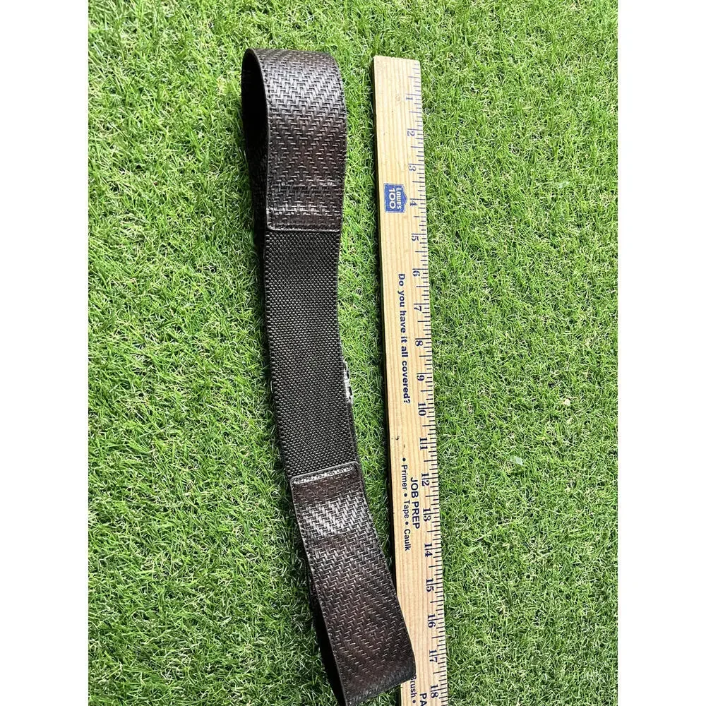 Chico's Brown Woven Belt with Silver Buckle Size Medium